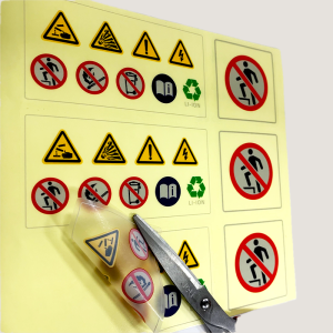 clear polyester sticker