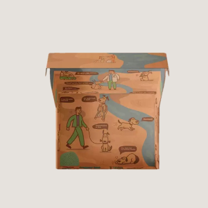 corrugated pet food box