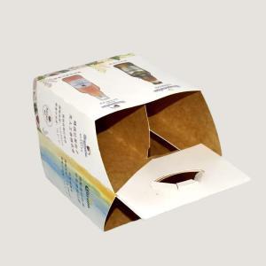 custom printed beverage hand-carry box