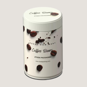 custom printed coffee bean tin