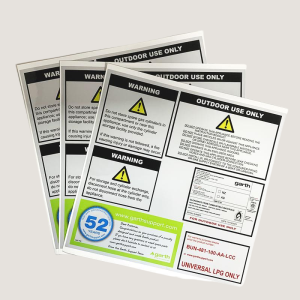 high temperature label