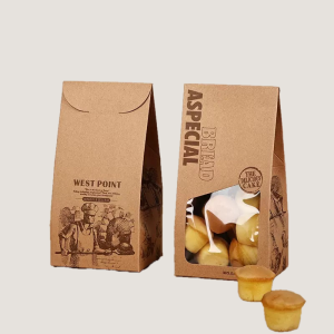 kraft paper bag with window