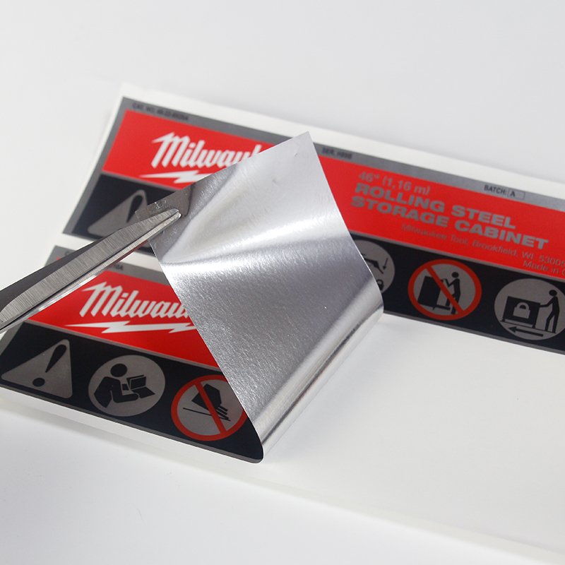 metallic polyester label