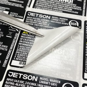 polyester label sticker