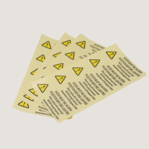 transparent UL certification label