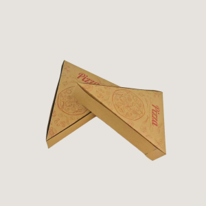 triangle cardboard pizza box