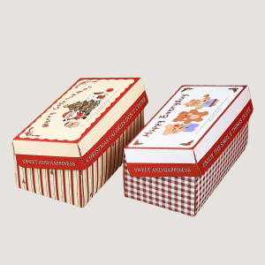 white cardboard flip-top box