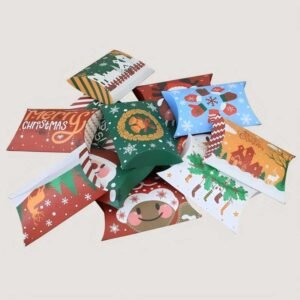 Candy pillow box packaging for chocolates and sweets
