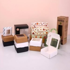 Custom boxes with window for retail product display
