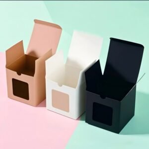 Eco-friendly kraft boxes with window for sustainable brands