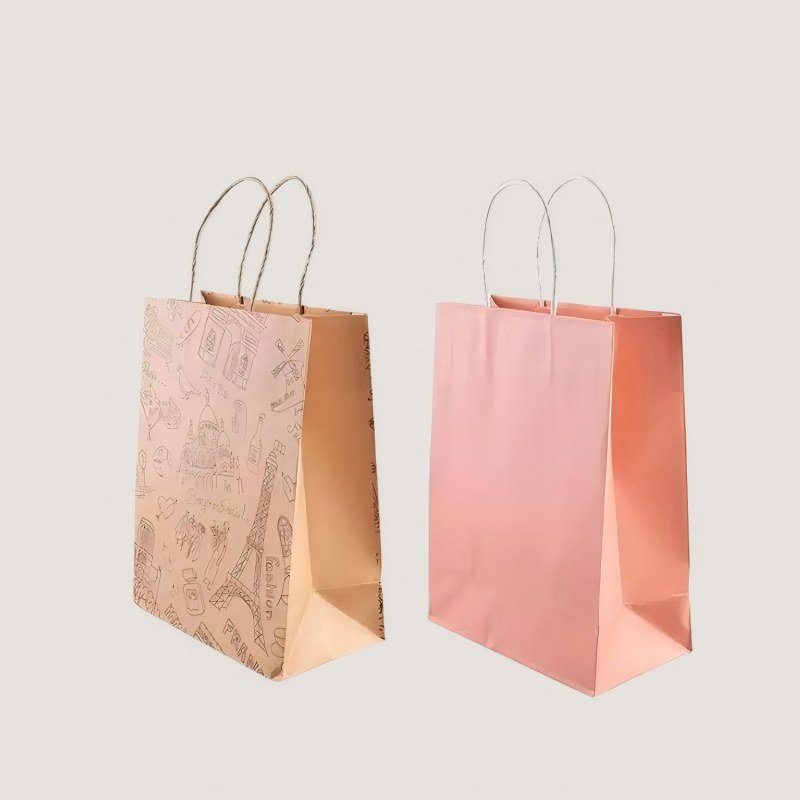 Kraft paper coffee bag for retail and product packaging
