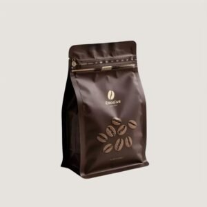 Premium coffee bag with easy-tear zipper