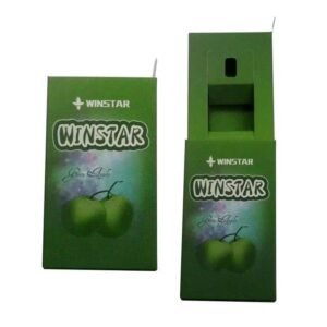 Child-resistant cannabis vape packaging box